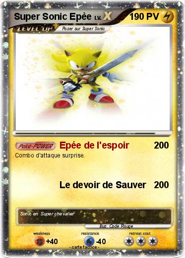 Pokemon Super Sonic Epèe
