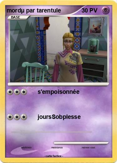 Pokemon mordµ par tarentule