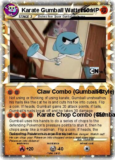 Pokemon Karate Gumball Watterson