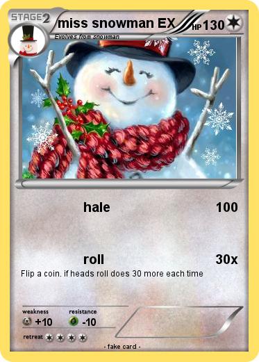 Pokemon miss snowman EX