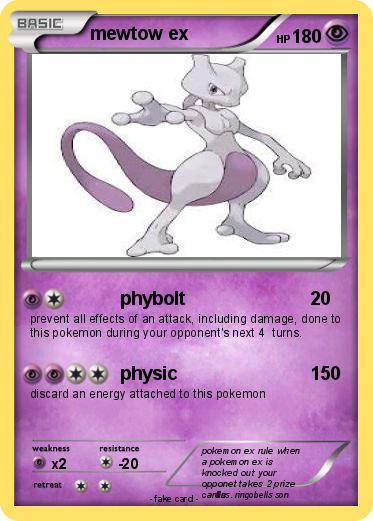 Pokemon mewtow ex