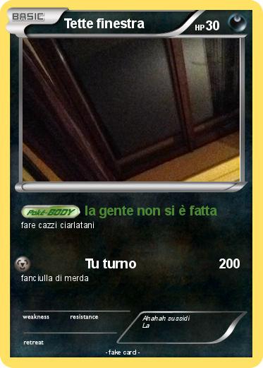 Pokemon Tette finestra