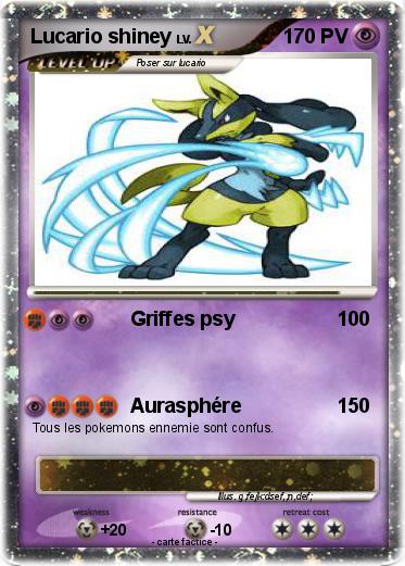 Pokemon Lucario shiney