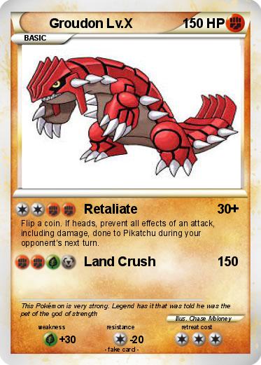 Pokemon Groudon Lv.X