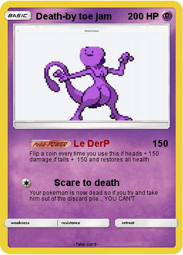 Pokemon Death-by toe jam