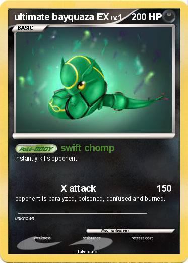 Pokemon ultimate bayquaza EX