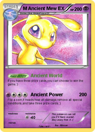 Pokemon M Ancient Mew EX