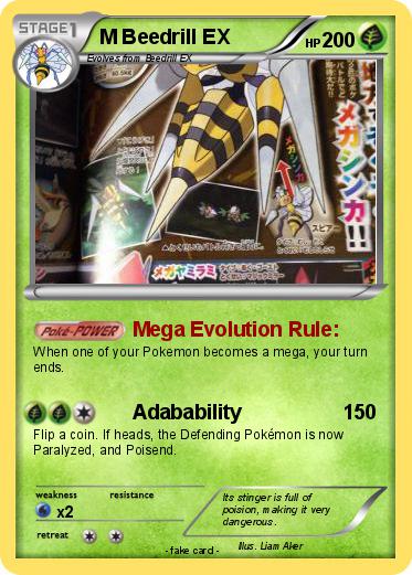 Pokemon M Beedrill EX