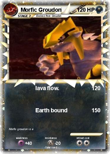 Pokemon Morfic Groudon