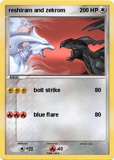 Pokemon reshiram and zekrom