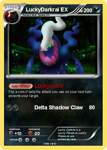 Pokemon LuckyDarkrai EX