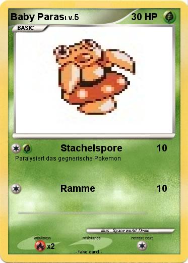 Pokemon Baby Paras