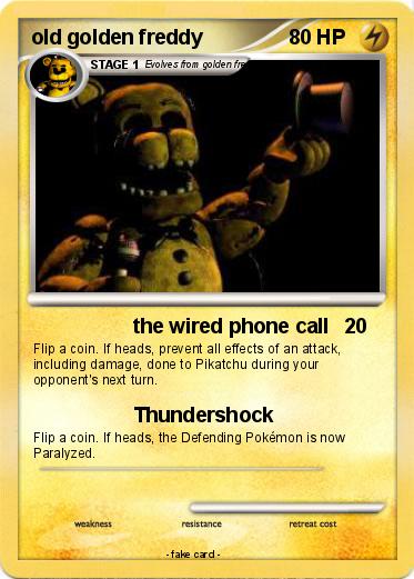 Pokemon old golden freddy