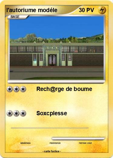 Pokemon l'autoriume modéle