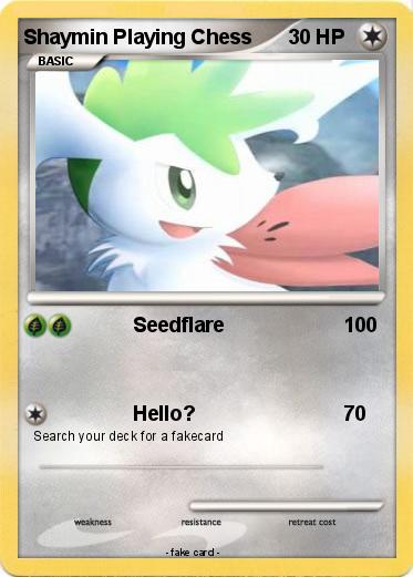 Pokemon Shaymin Playing Chess