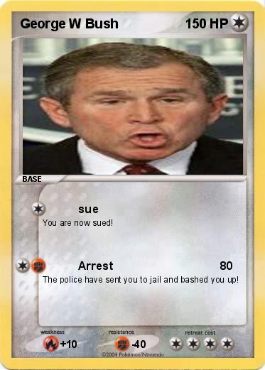 Pokemon George W Bush
