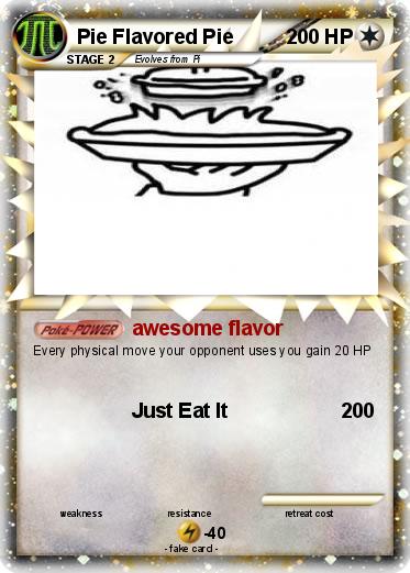 Pokemon Pie Flavored Pie