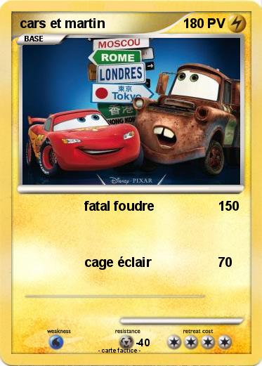 Pokemon cars et martin
