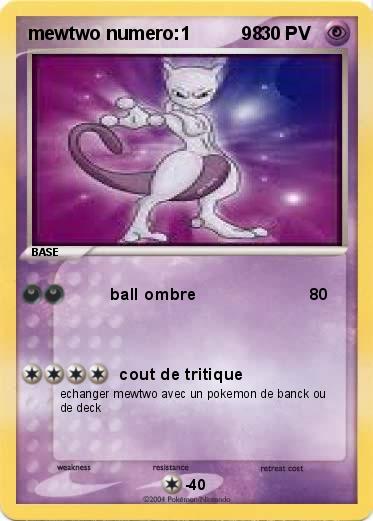 Pokemon mewtwo numero:1          98