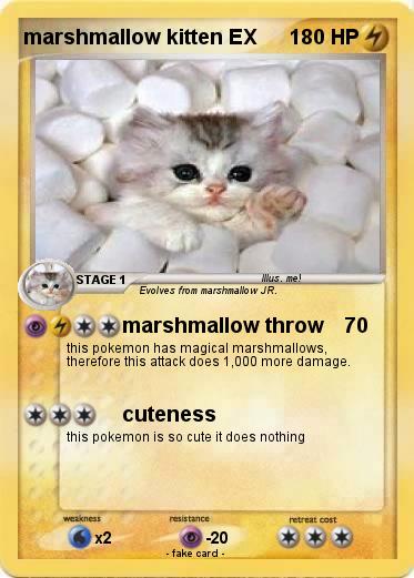 Pokemon marshmallow kitten EX