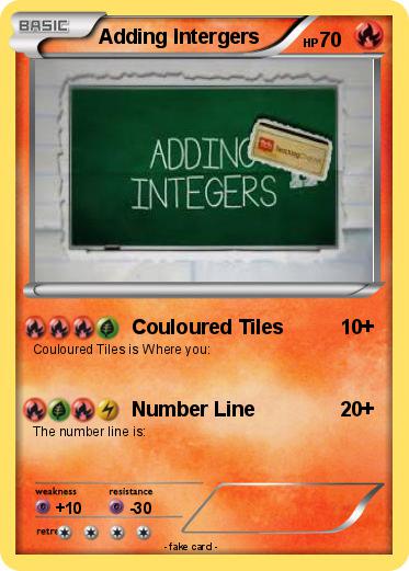 Pokemon Adding Intergers