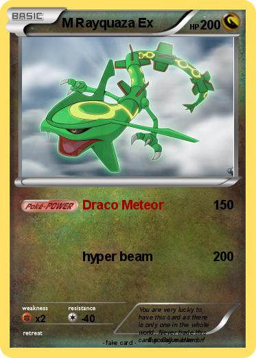 Pokemon M Rayquaza Ex