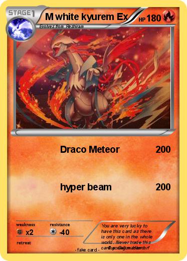Pokemon M white kyurem Ex
