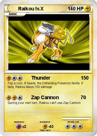 Pokemon Raikou lv.X