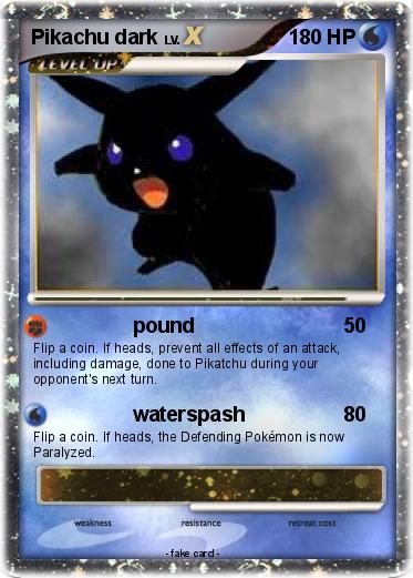 Pokemon Pikachu dark