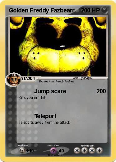 Pokemon Golden Freddy Fazbearr