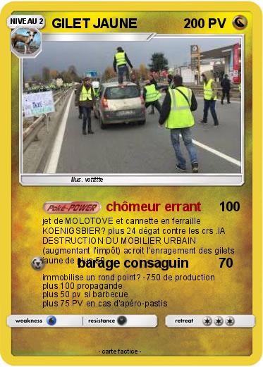 Pokemon GILET JAUNE