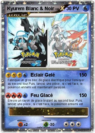 Pokemon Kyurem Blanc & Noir