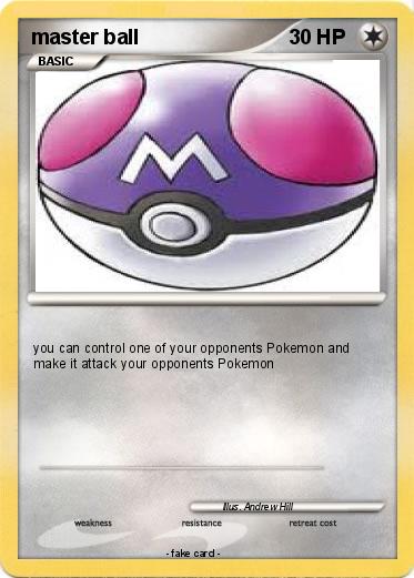 Pokemon master ball
