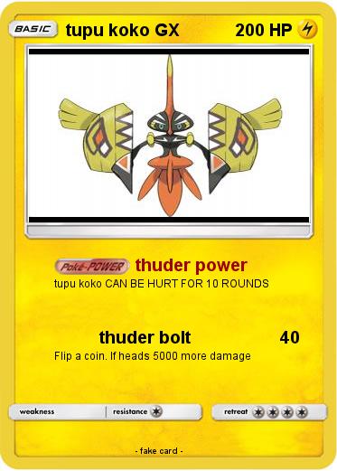 Pokemon tupu koko GX