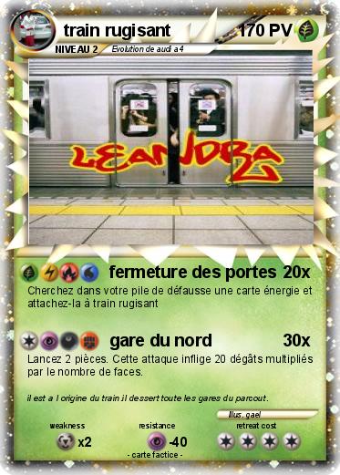 Pokemon train rugisant
