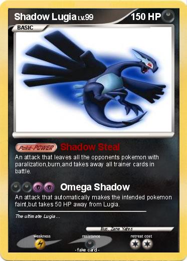 Pokemon Shadow Lugia