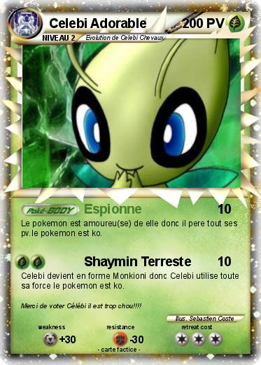 Pokemon Celebi Adorable