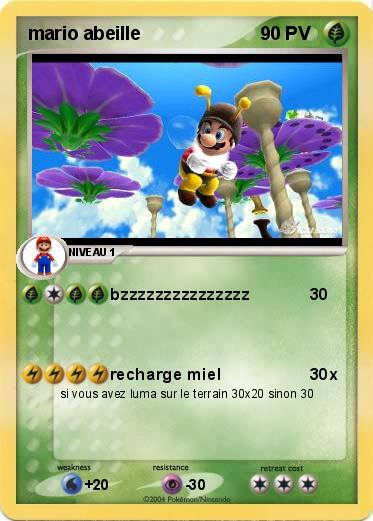 Pokemon mario abeille