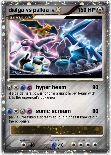 Pokemon dialga vs palkia