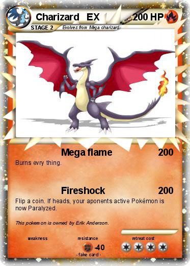 Pokemon Charizard   EX
