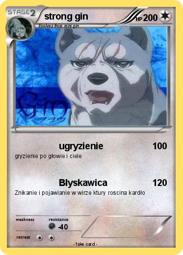 Pokemon strong gin