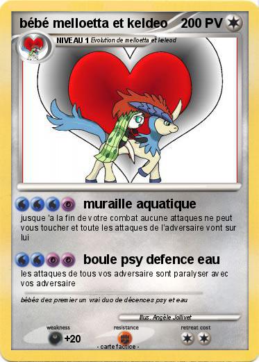 Pokemon bébé melloetta et keldeo