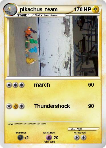 Pokemon pikachus  team