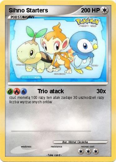 Pokemon Sihno Starters