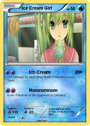 Pokemon Ice Cream Girl