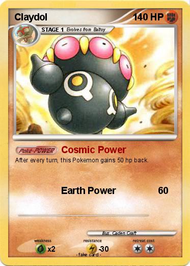 Pokémon Claydol 29 29 - Cosmic Power - My Pokemon Card