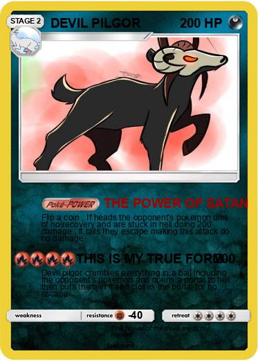 Pokémon DEVIL PILGOR - THE POWER OF SATAN - My Pokemon Card