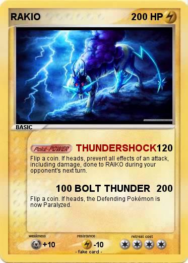 Pokémon RAKIO 2 2 - THUNDERSHOCK - My Pokemon Card