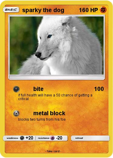 Pokemon sparky the dog