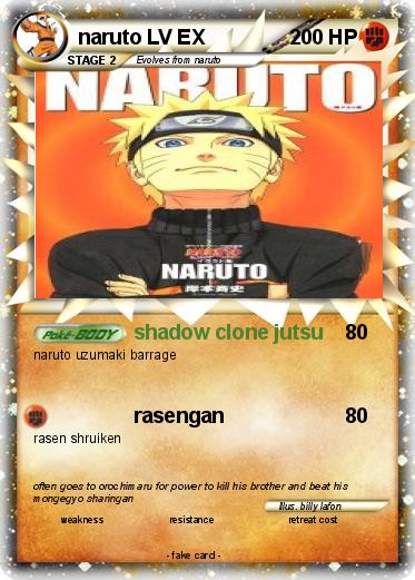 Pokemon naruto LV EX